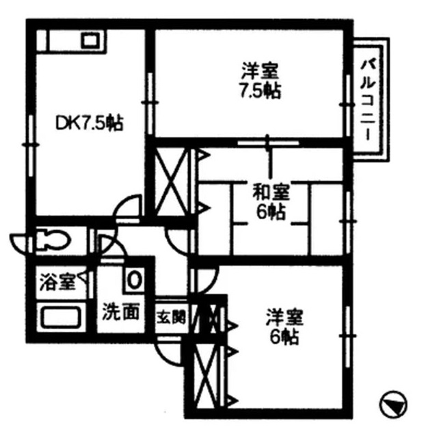 キャトルメゾンA101の間取り