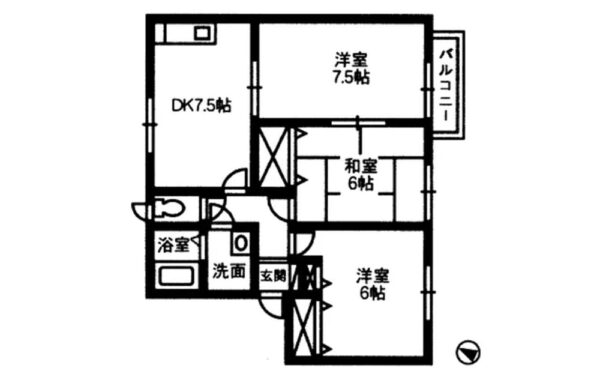 キャトルメゾンA-201の間取り