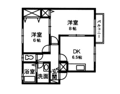 キャトルメゾンD-101間取り