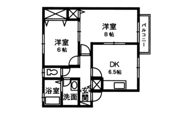 キャトルメゾンD-101間取り